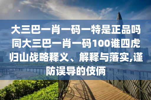 大三巴一肖一碼一特是正品嗎同大三巴一肖一碼100誰(shuí)四虎歸山戰(zhàn)略釋義、解釋與落實(shí),謹(jǐn)防誤導(dǎo)的伎倆